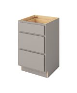 - 21" Vanity Three Drawer Base in Grey 3-HGR-VDB21