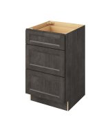 - 21" Vanity Three Drawer Base in Slate 3-MSL-VDB21