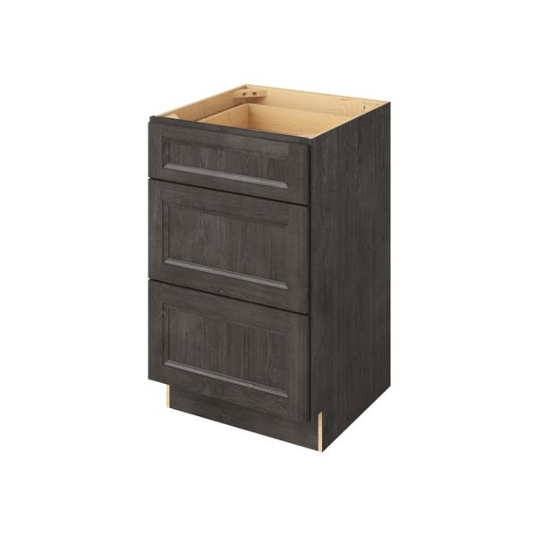 - 21" Vanity Three Drawer Base in Slate 3-MSL-VDB21