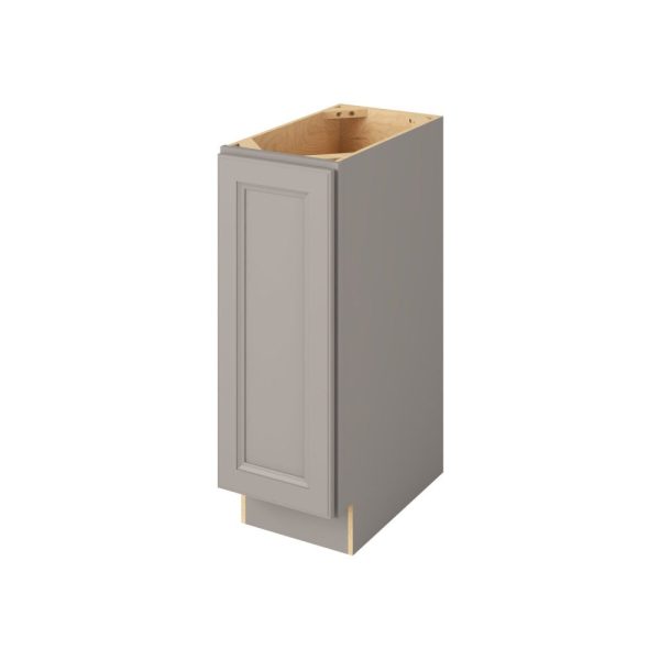 Monaco - 12" Vanity Full Height, 1 Door, 2 Shelves in Grey MGR-VFH12