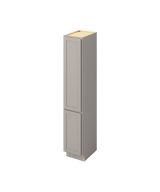 Hudson - 15" x 84" Vanity Linen Cabinet 2 Door, 6 Shelves in Grey HGR-VL1584