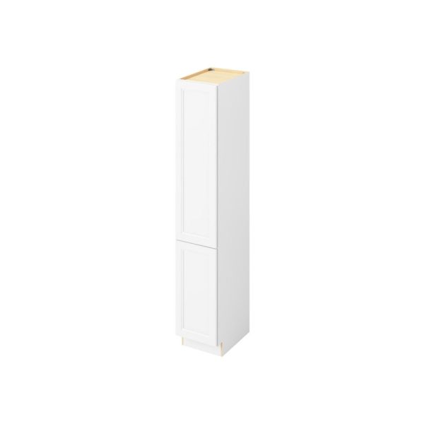 Monaco - 15" x 84" Vanity Linen Cabinet 2 Door, 6 Shelves in White MWH-VL1584