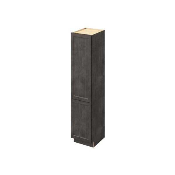 Monaco - 18" x 84" Vanity Linen Cabinet 2 Door, 6 Shelves in Slate MSL-VL1884