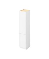 Monaco - 18" x 84" Vanity Linen Cabinet 2 Door, 6 Shelves in White MWH-VL1884