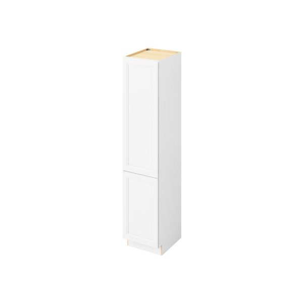 Monaco - 18" x 84" Vanity Linen Cabinet 2 Door, 6 Shelves in White MWH-VL1884