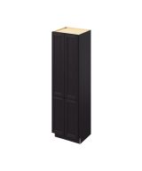 Monaco - 24" x 84" Vanity Linen Cabinet, 4 Door, 6 Shelves in Espresso MES-VL2484