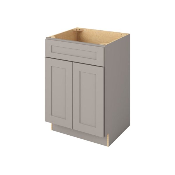 Cooper - 24" Vanity Sink Base, 2 Doors-1 False Front in Grey CGR-VSB24