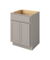 Hudson - 24" Vanity Sink Base, 2 Doors-1 False Front in Grey HGR-VSB24