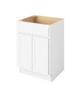 Hudson - 24" Vanity Sink Base, 2 Doors-1 False Front in White HWH-VSB24