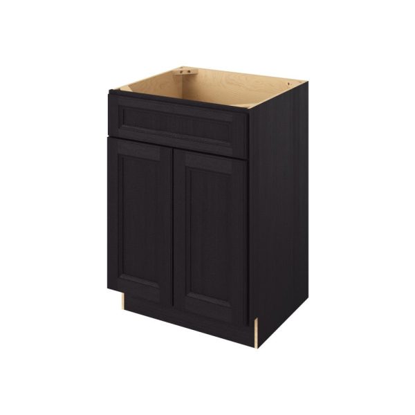 Monaco - 24" Vanity Sink Base, 2 Doors-1 False Front in Espresso MES-VSB24