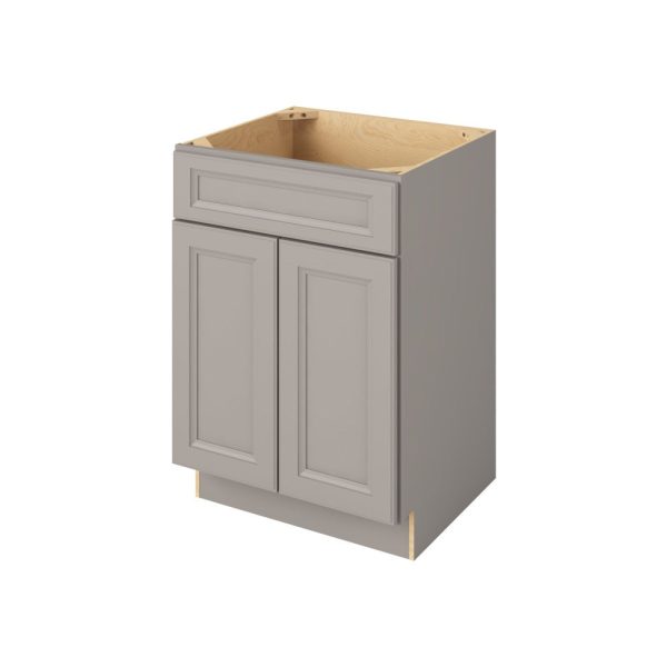 Monaco - 24" Vanity Sink Base, 2 Doors-1 False Front in Grey MGR-VSB24