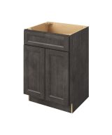 Monaco - 24" Vanity Sink Base, 2 Doors-1 False Front in Slate MSL-VSB24