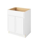 Hudson - 27" Vanity Sink Base, 2 Doors-1 False Front in White HWH-VSB27