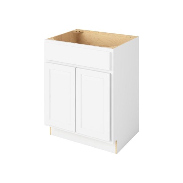 Hudson - 27" Vanity Sink Base, 2 Doors-1 False Front in White HWH-VSB27