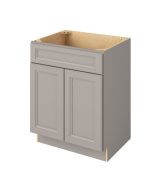 Monaco - 27" Vanity Sink Base, 2 Doors-1 False Front in Grey MGR-VSB27