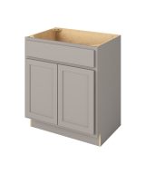 Hudson - 30" Vanity Sink Base, 2 Doors-1 False Front in Grey HGR-VSB30