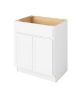 Hudson - 30" Vanity Sink Base, 2 Doors-1 False Front in White HWH-VSB30