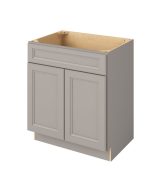 Monaco - 30" Vanity Sink Base, 2 Doors-1 False Front in Grey MGR-VSB30