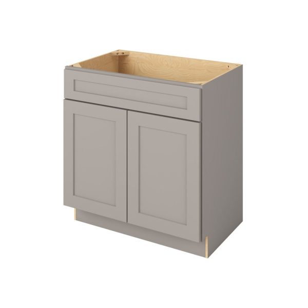 Cooper - 33" Vanity Sink Base, 2 Doors-1 False Front in Grey CGR-VSB33