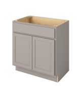 Hudson - 33" Vanity Sink Base, 2 Doors-1 False Front in Grey HGR-VSB33