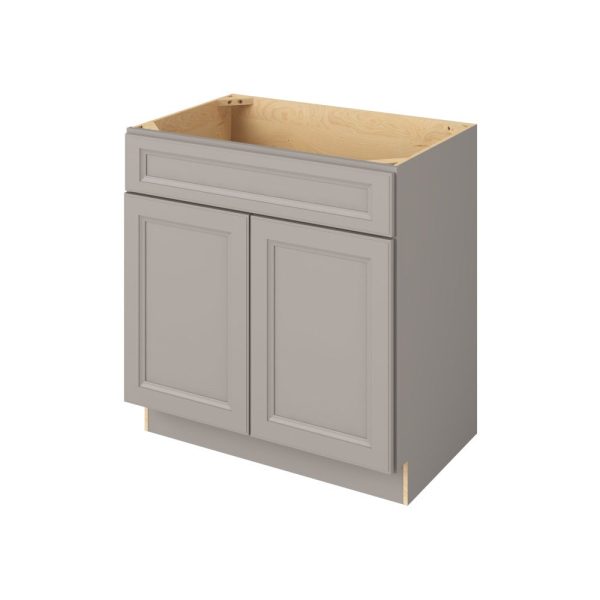 Monaco - 33" Vanity Sink Base, 2 Doors-1 False Front in Grey MGR-VSB33