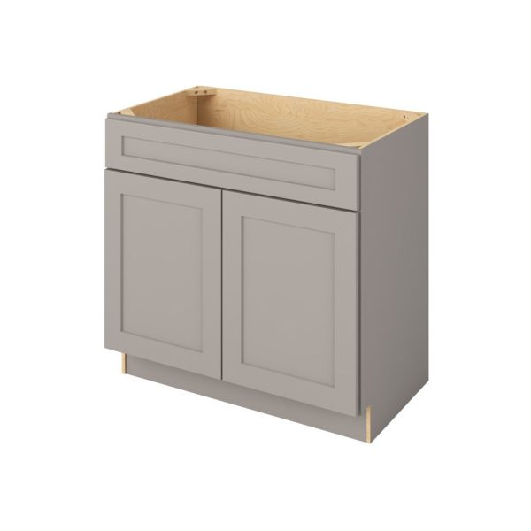 Cooper - 36" Vanity Sink Base, 2 Doors-1 False Front in Grey CGR-VSB36