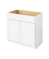 Cooper - 36" Vanity Sink Base, 2 Doors-1 False Front in White CWH-VSB36