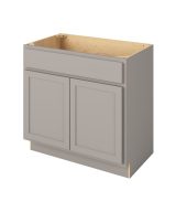 Hudson - 36" Vanity Sink Base, 2 Doors-1 False Front in Grey HGR-VSB36