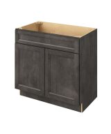 Monaco - 36" Vanity Sink Base, 2 Doors-1 False Front in Slate MSL-VSB36