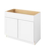 Cooper - 42" Vanity Sink Base, 2 Doors-1 False Front in White CWH-VSB42