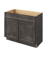 Monaco - 42" Vanity Sink Base, 2 Doors-1 False Front in Slate MSL-VSB42