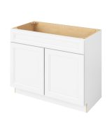 Monaco - 42" Vanity Sink Base, 2 Doors-1 False Front in White MWH-VSB42