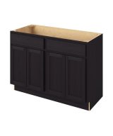 Hudson - 48" Vanity Sink Base, 4 Doors-2 False Fronts in Espresso HES-VSB48