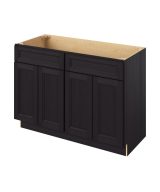 Monaco - 48" Vanity Sink Base, 4 Doors-2 False Fronts in Espresso MES-VSB48