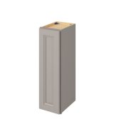 Monaco - 9" x 30" Wall Cabinet, 1 Door, 2 Shelves in Grey MGR-W0930