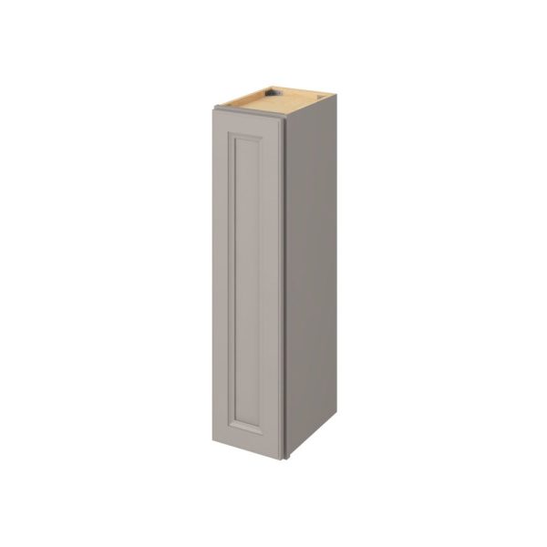 Monaco - 9" x 36" Wall Cabinet, 1 Door, 2 Shelves in Grey MGR-W0936