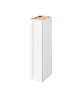 Monaco - 9" x 36" Wall Cabinet, 1 Door, 2 Shelves in White MWH-W0936