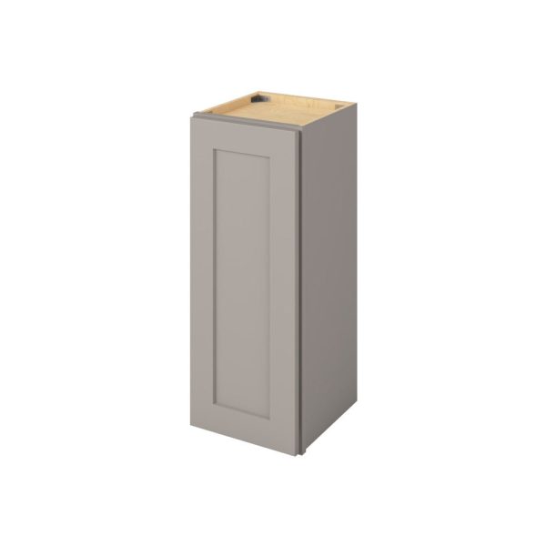 Cooper - 12" x 30" Wall Cabinet, 1 Door, 2 Shelves in Grey CGR-W1230