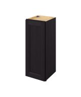 Monaco - 12" x 30" Wall Cabinet, 1 Door, 2 Shelves in Espresso MES-W1230