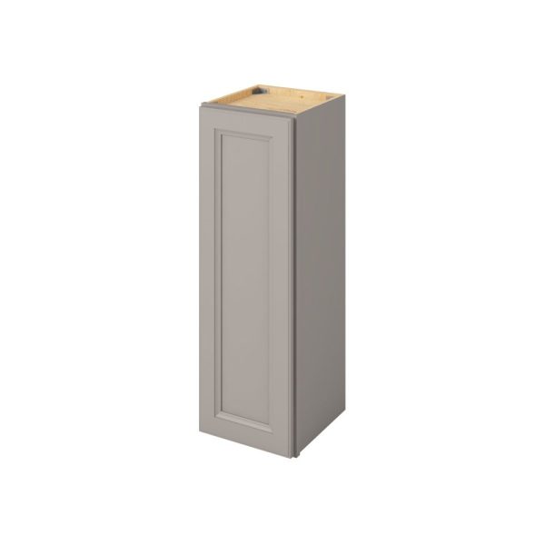 Monaco - 12" x 36" Wall Cabinet, 1 Door, 2 Shelves in Grey MGR-W1236