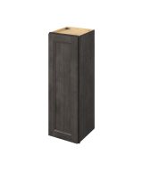 Monaco - 12" x 36" Wall Cabinet, 1 Door, 2 Shelves in Slate MSL-W1236