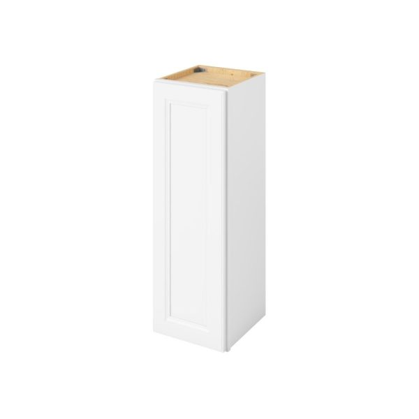 Monaco - 12" x 36" Wall Cabinet, 1 Door, 2 Shelves in White MWH-W1236