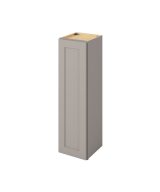 Cooper - 12" x 42" Wall Cabinet, 1 Door, 3 Shelves in Grey CGR-W1242