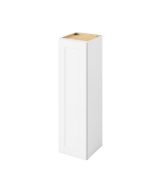 Cooper - 12" x 42" Wall Cabinet, 1 Door, 3 Shelves in White CWH-W1242