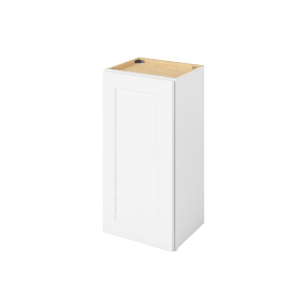 Cooper - 15" x 30" Wall Cabinet, 1 Door, 2 Shelves in White CWH-W1530