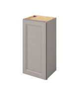 Monaco - 15" x 30" Wall Cabinet, 1 Door, 2 Shelves in Grey MGR-W1530