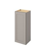 Cooper - 15" x 36" Wall Cabinet, 1 Door, 2 Shelves in Grey CGR-W1536