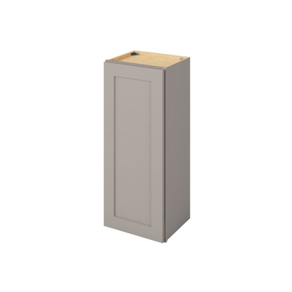 Cooper - 15" x 36" Wall Cabinet, 1 Door, 2 Shelves in Grey CGR-W1536