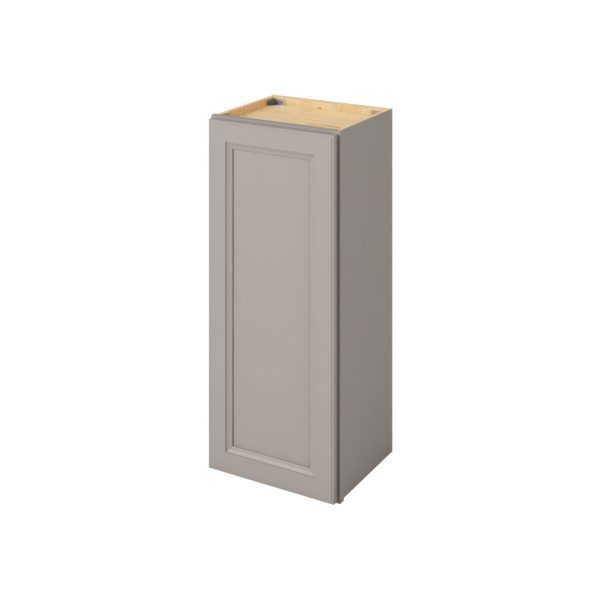 Monaco - 15" x 36" Wall Cabinet, 1 Door, 2 Shelves in Grey MGR-W1536