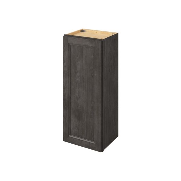 Monaco - 15" x 36" Wall Cabinet, 1 Door, 2 Shelves in Slate MSL-W1536